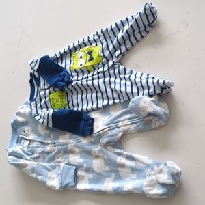 Koala baby Carter's 2 piece footed pj bundle mixed sizes